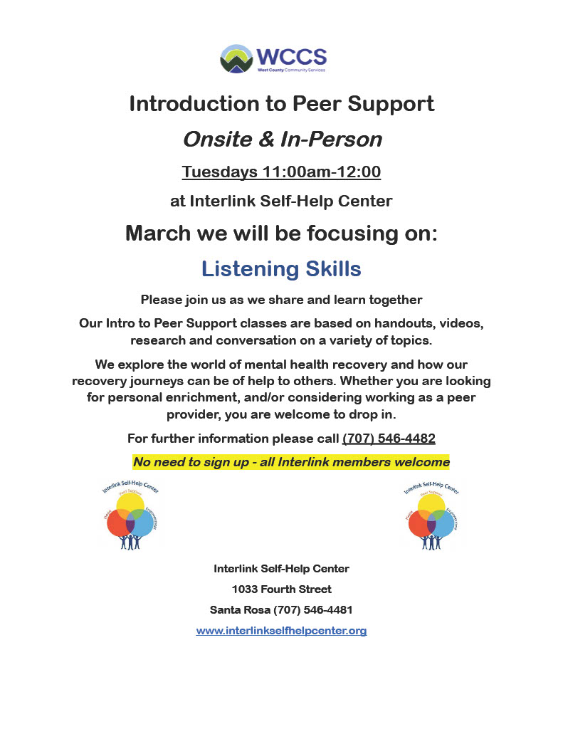 Introduction to Peer Support March 2026